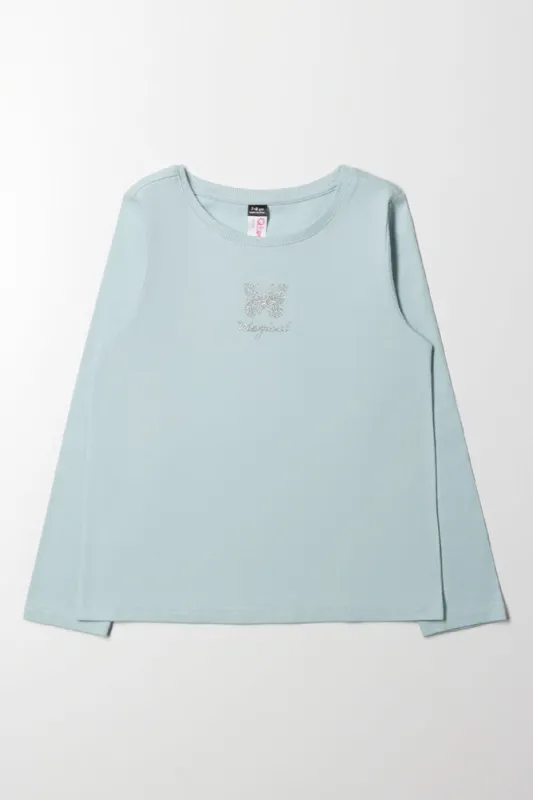 Long Sleeve T-Shirt Light Green sold by Ackermas