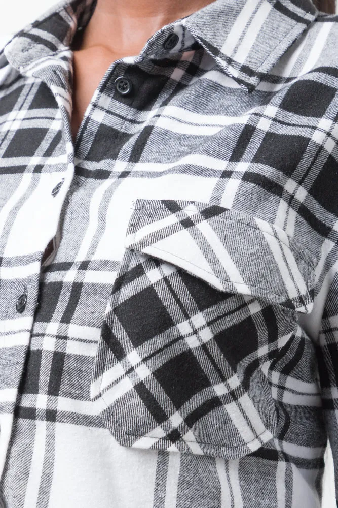 Flannel Check Shirt Black sold by Ackermas product image thumbnail 4