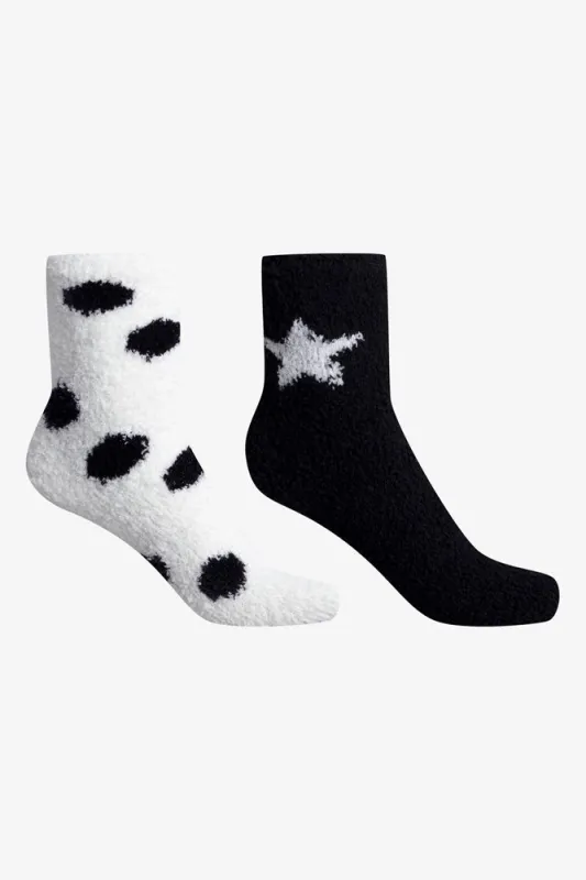 2 Pack Chunky Socks Black & Cream sold by Ackermas