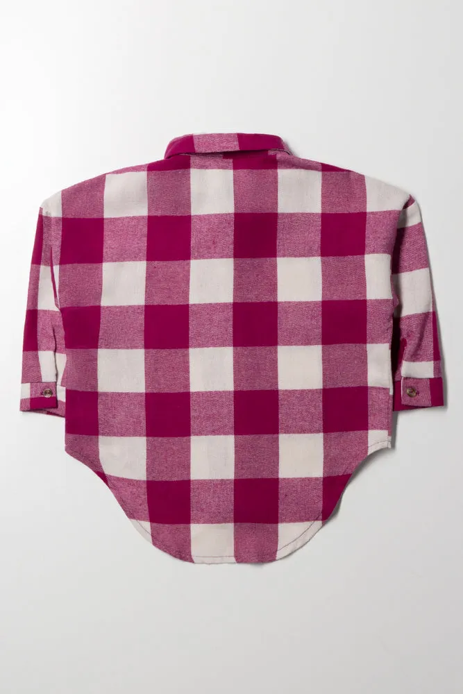 Check Shirt Purple sold by Ackermas product image thumbnail 3