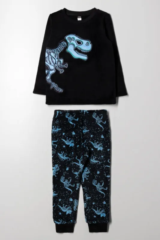 Dino Long Sleeve Pyjamas Black sold by Ackermas