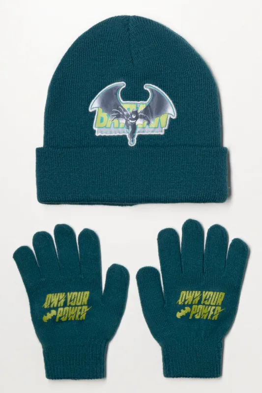 Batman 2 Piece Hat Set Blue sold by Ackermas