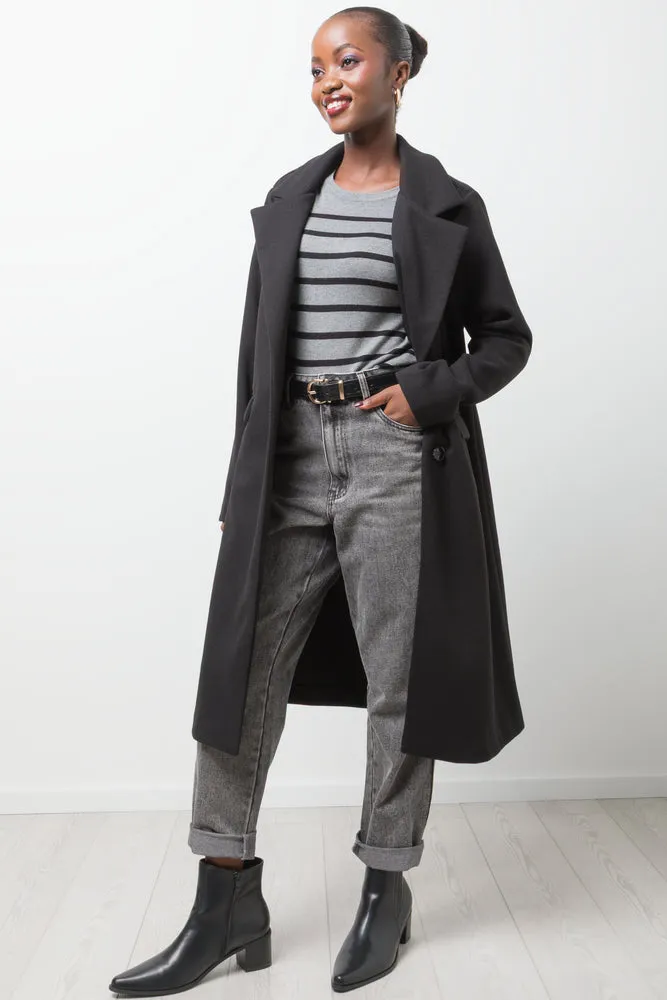 Longer Length Melton Coat Black sold by Ackermas product image thumbnail 2