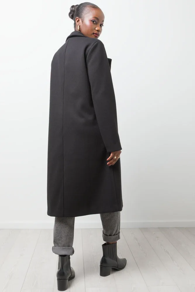 Longer Length Melton Coat Black sold by Ackermas product image thumbnail 3