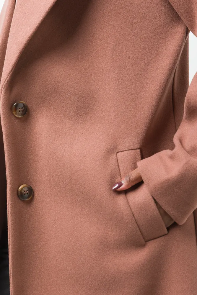 Unlined Melton Coat Natural sold by Ackermas product image thumbnail 4