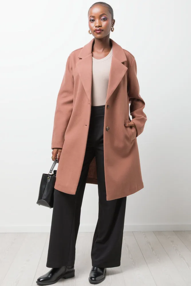 Unlined Melton Coat Natural sold by Ackermas