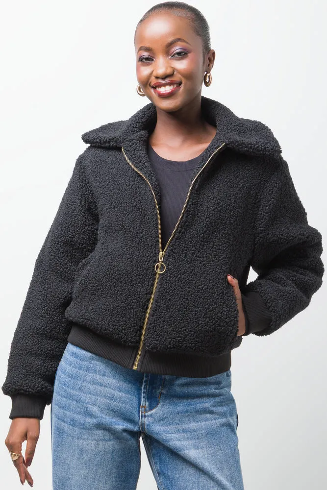 Bomber Jacket Black sold by Ackermas