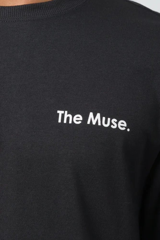 Long Sleeve T-Shirt Black sold by Ackermas product image thumbnail 5