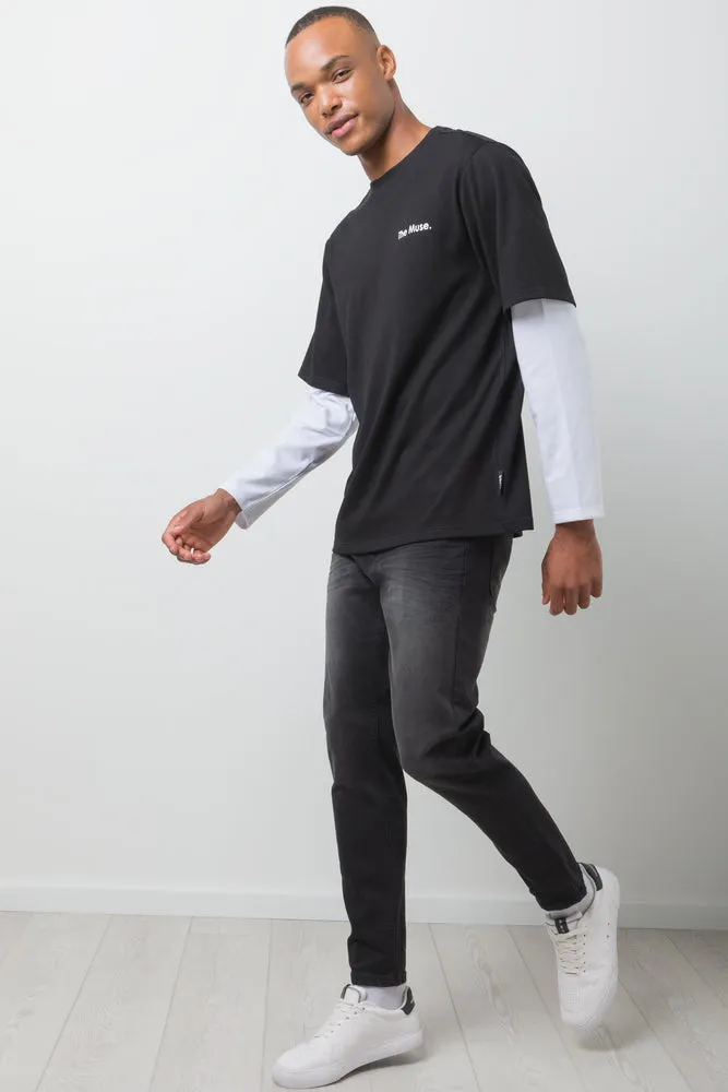 Long Sleeve T-Shirt Black sold by Ackermas product image thumbnail 2