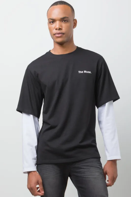 Long Sleeve T-Shirt Black sold by Ackermas