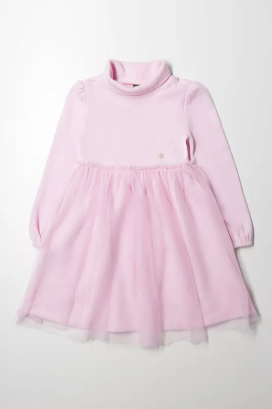 Turtleneck Dress Pink sold by Ackermas