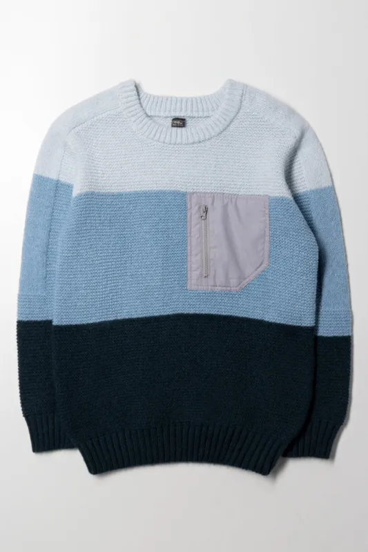 Colourblock Jersey Blue sold by Ackermas