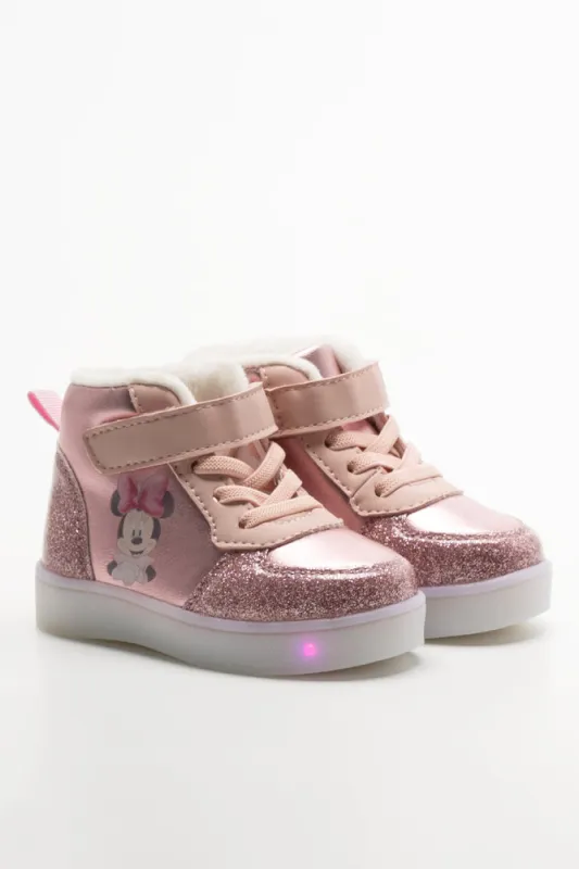 Minnie Mouse Light Up High Top Sneakers Pink sold by Ackermas