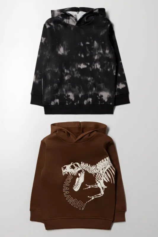 2 Pack Hoodies Black And Brown sold by Ackermas