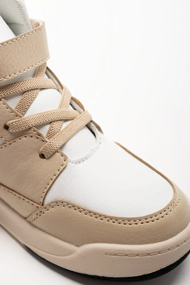 Skate High Top Sneakers Natural sold by Ackermas product image thumbnail 3