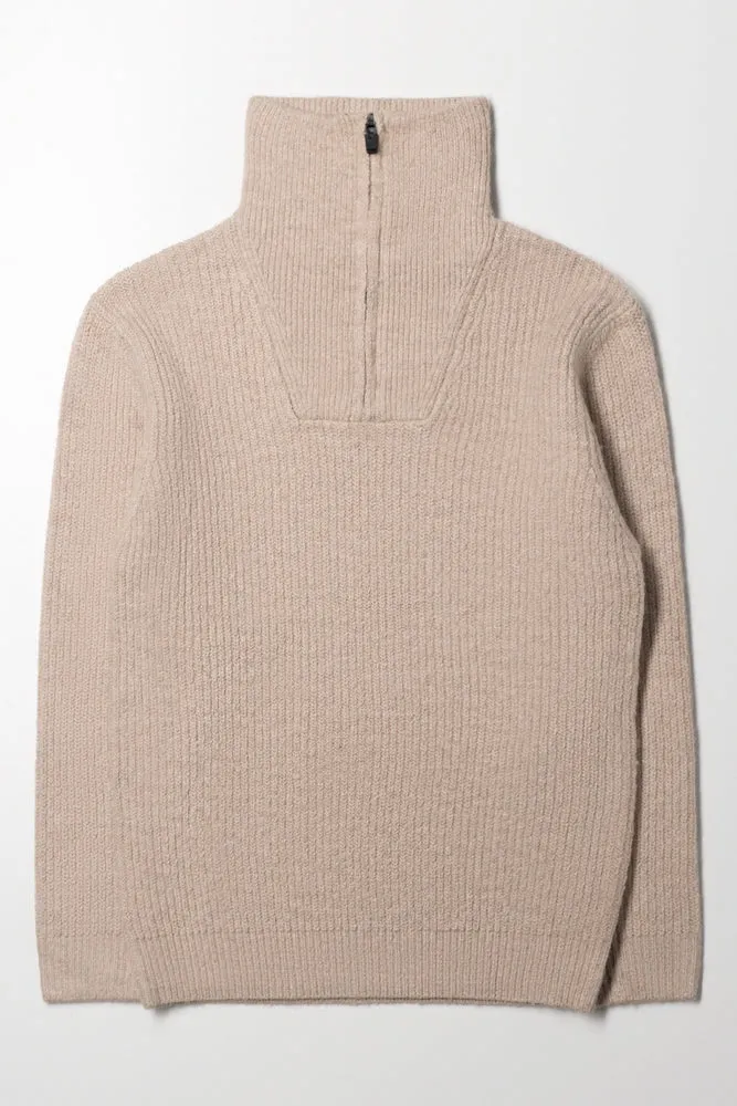 Quarter Zip Jersey Natural sold by Ackermas