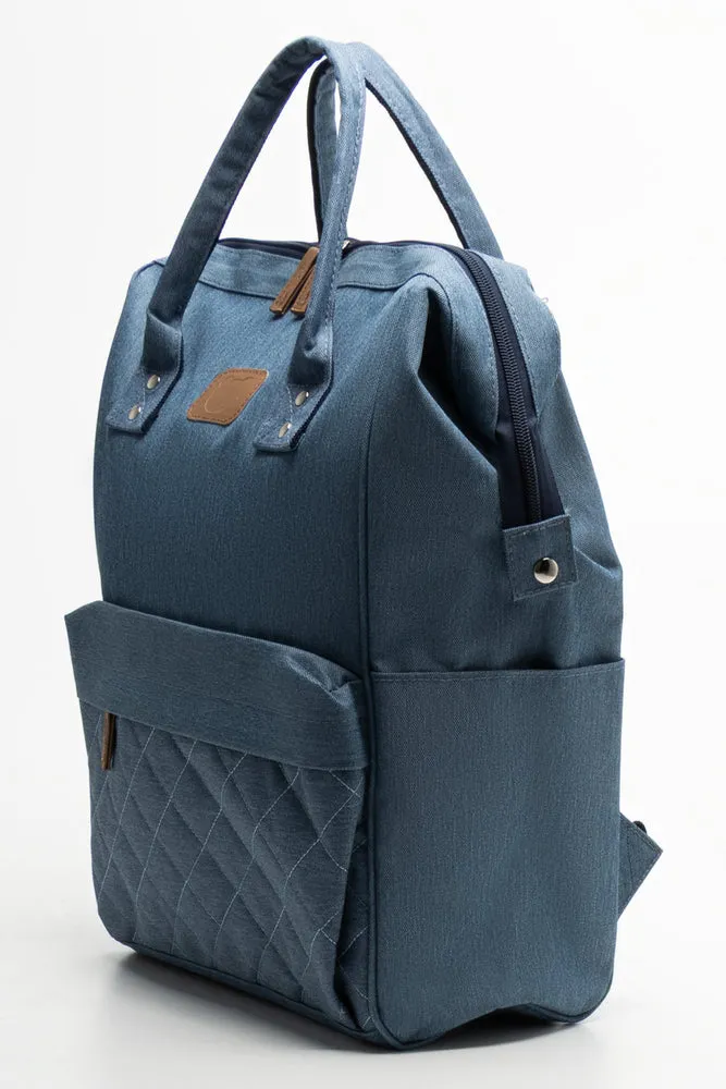 Denim Backpack Blue sold by Ackermas product image thumbnail 2