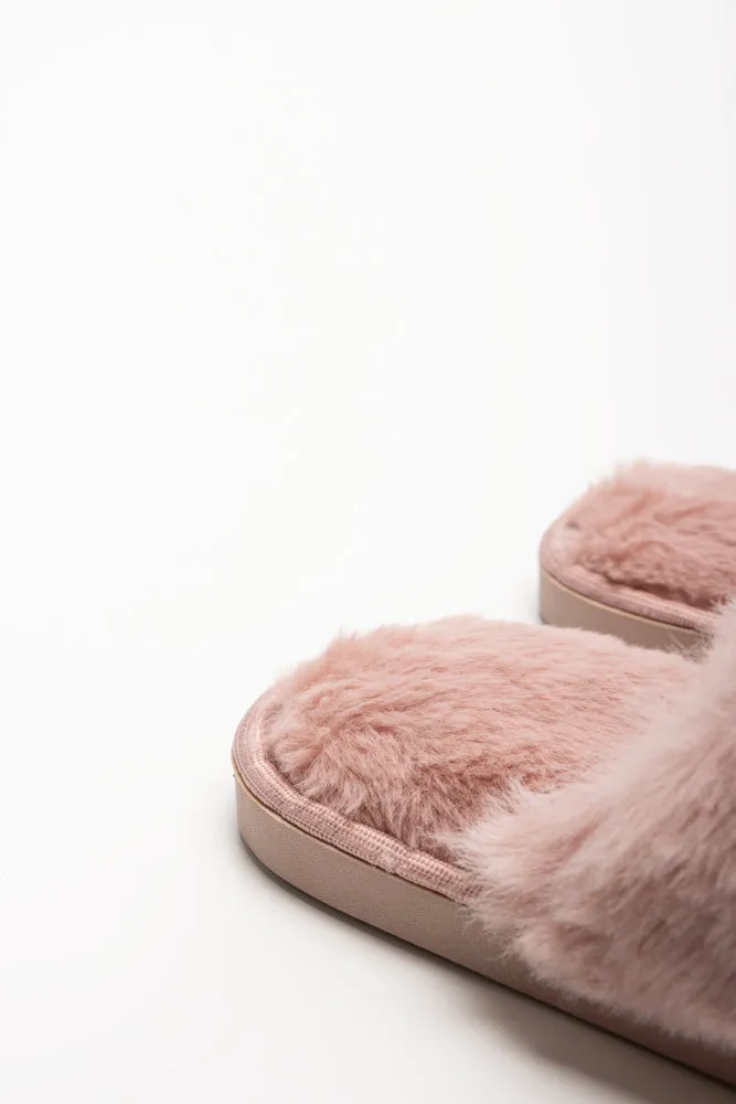 Fur Trim Slippers Pink sold by Ackermas product image thumbnail 4