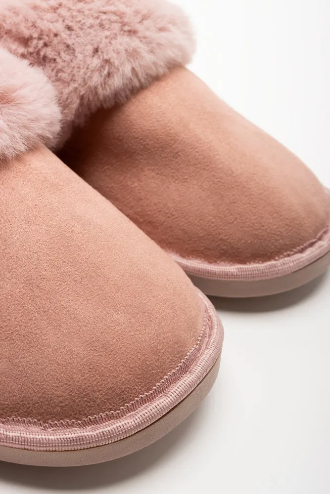 Fur Trim Slippers Pink sold by Ackermas product image thumbnail 3