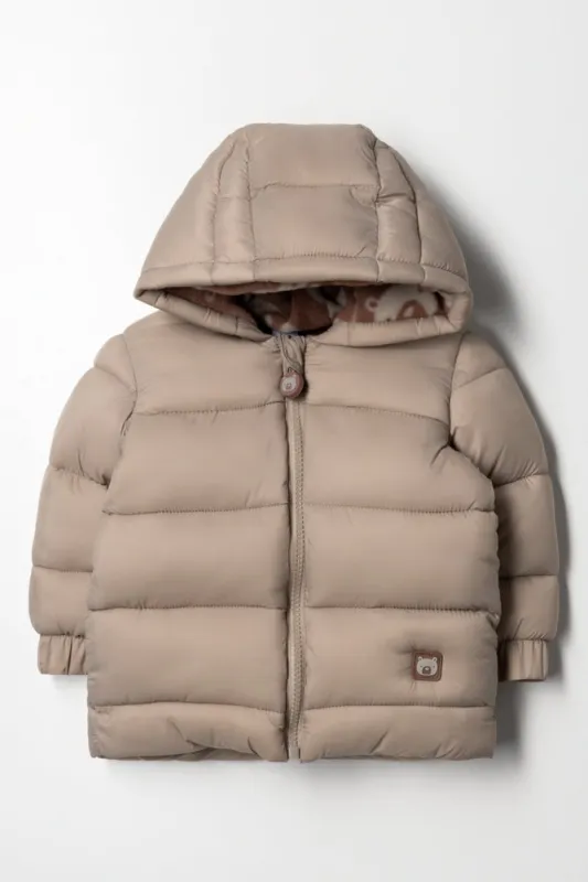 Quilted Puffer Jacket Natural sold by Ackermas