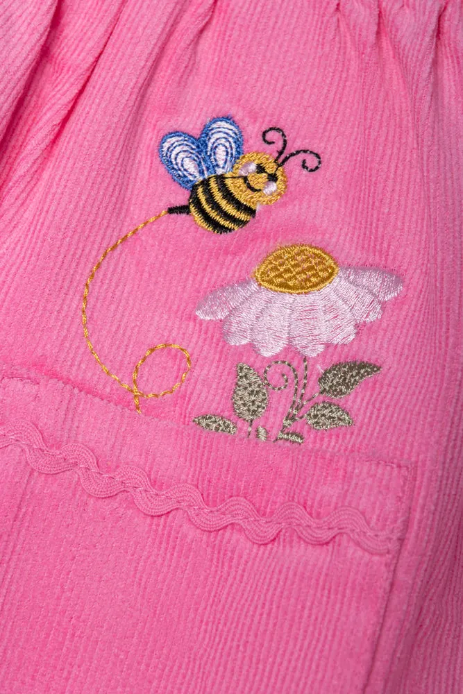 Corduroy Pinafore Set Pink sold by Ackermas product image thumbnail 3