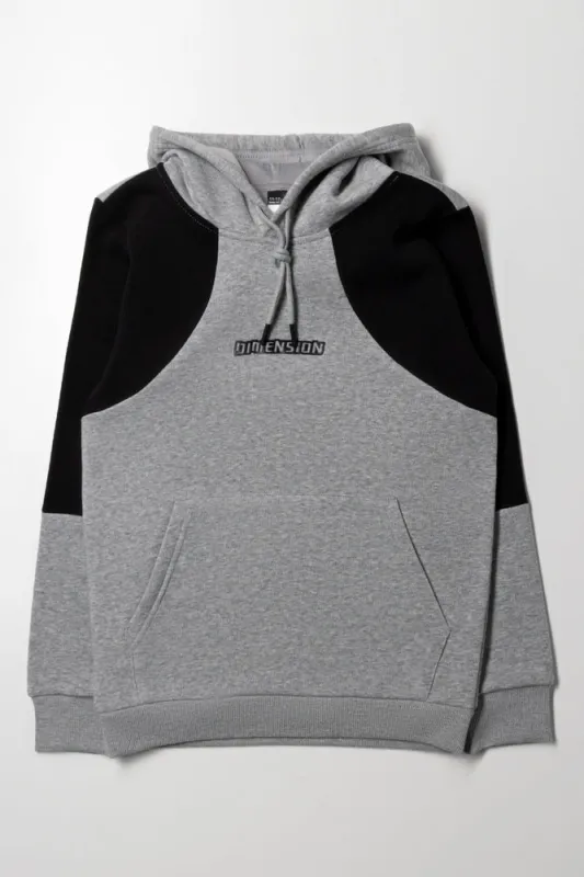 Colourblock Hoodie Grey sold by Ackermas
