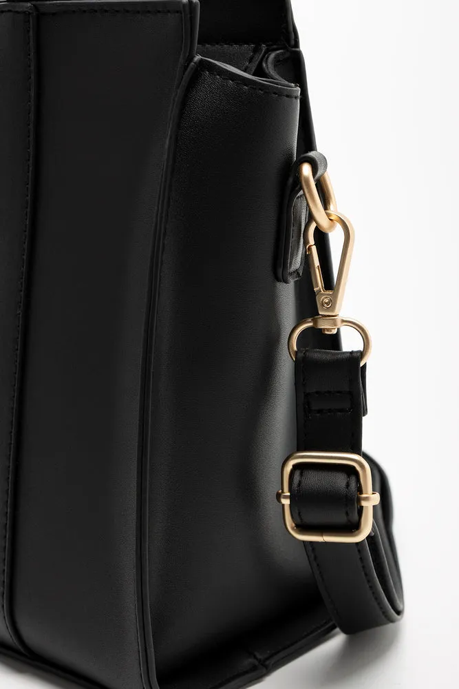 Mini Handbag With Gold Trim Black sold by Ackermas product image thumbnail 5