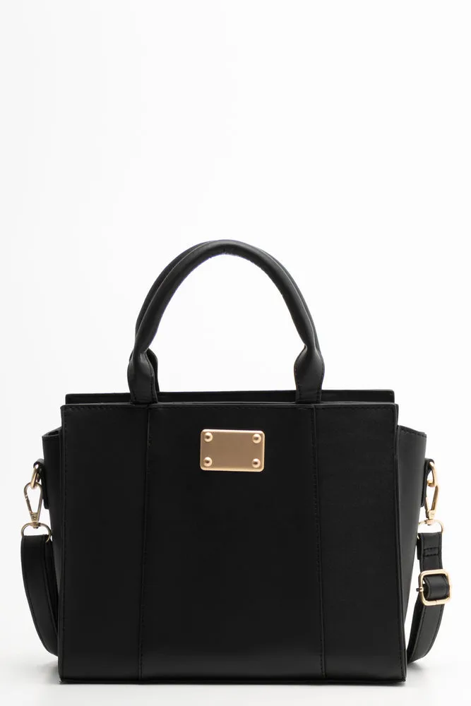 Mini Handbag With Gold Trim Black sold by Ackermas