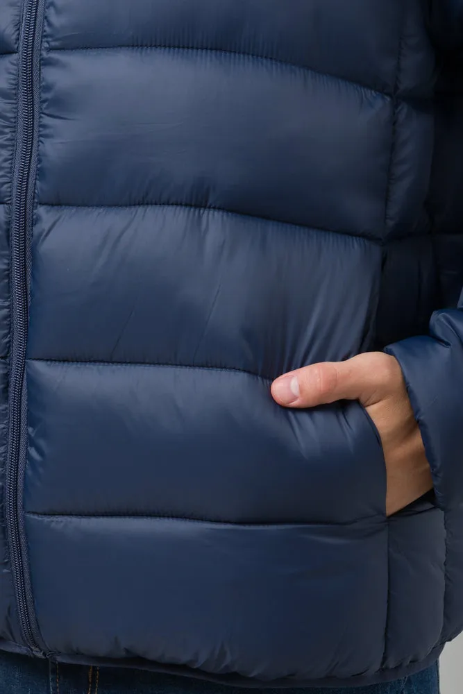 Puffer Jacket Navy sold by Ackermas product image thumbnail 4