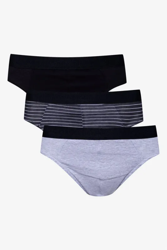 3 Pack Briefs Black And Grey sold by Ackermas