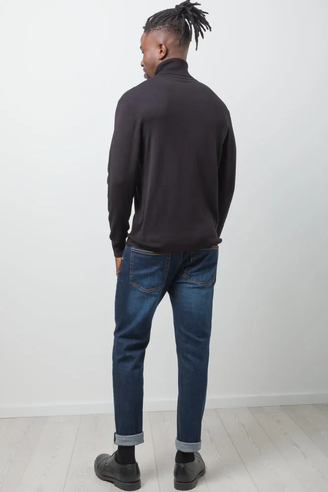 Long Sleeve Poloneck Jersey Black sold by Ackermas product image thumbnail 3