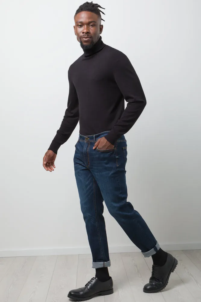 Long Sleeve Poloneck Jersey Black sold by Ackermas product image thumbnail 2