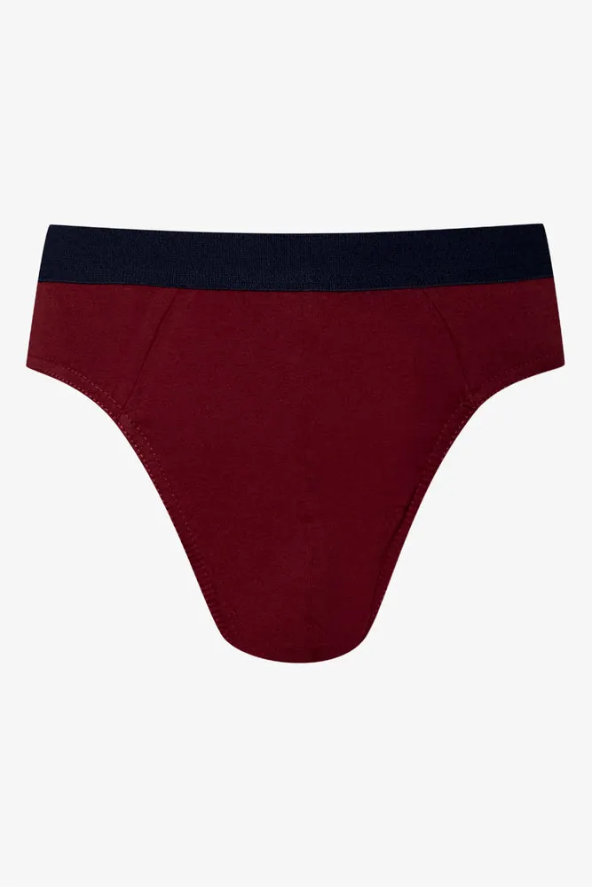 3 Pack Briefs Navy And Burgundy sold by Ackermas product image thumbnail 4