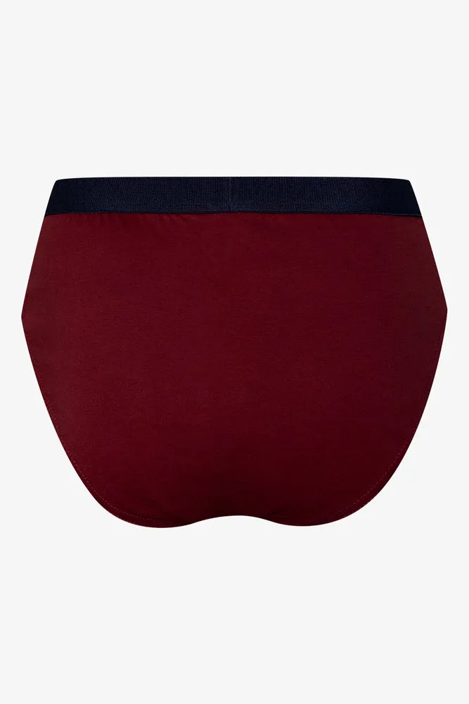3 Pack Briefs Navy And Burgundy sold by Ackermas product image thumbnail 5