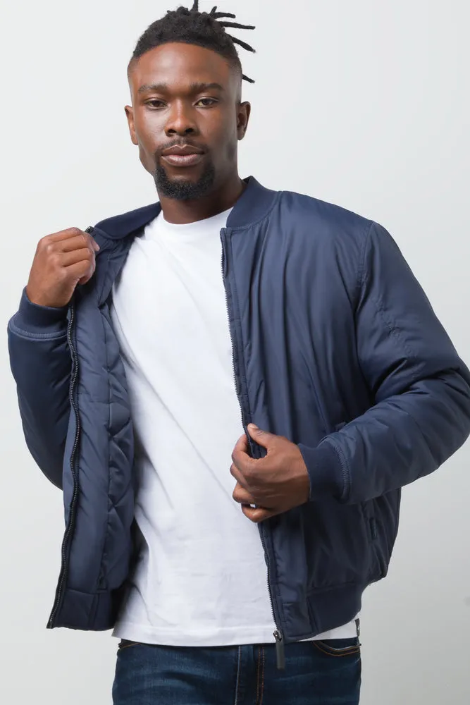 Bomber Jacket Navy sold by Ackermas