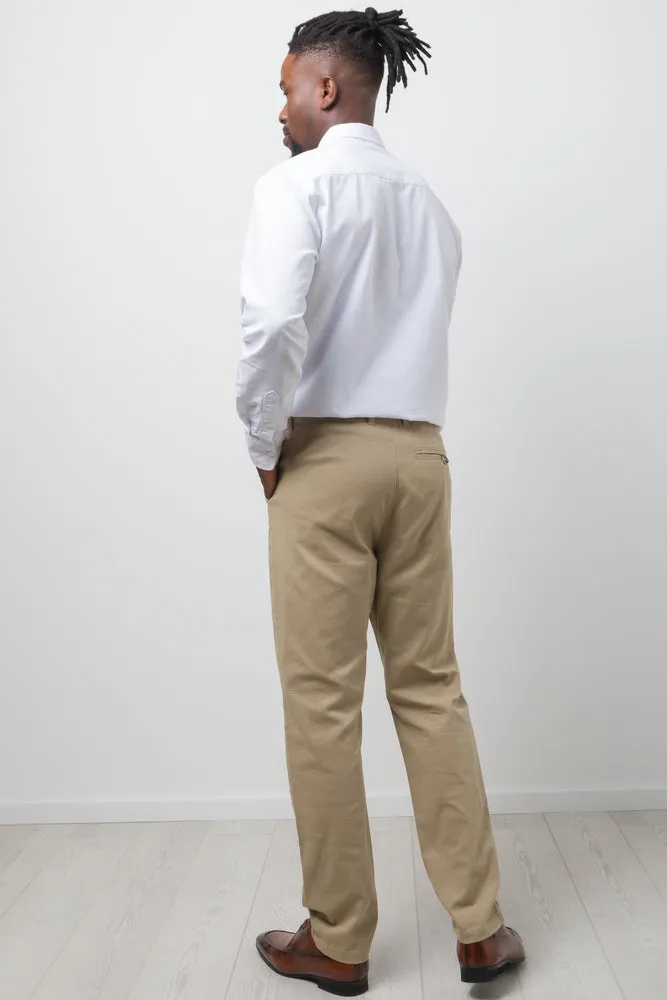 Slim Fit Chino Pants Natural sold by Ackermas product image thumbnail 4