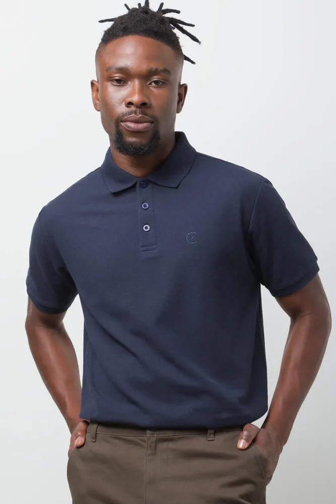 Short Sleeve Golfer Navy sold by Ackermas