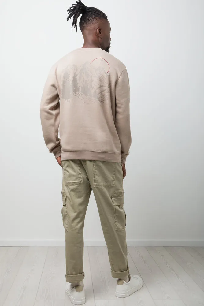 Crew Neck Tracktop Natural sold by Ackermas product image thumbnail 3