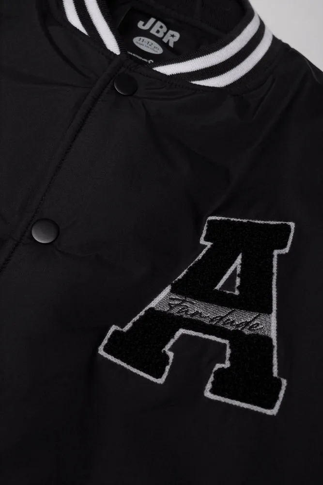 Baseball Jacket Black And White sold by Ackermas product image thumbnail 2