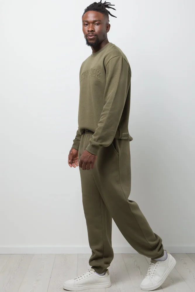 Rib Cuff Trackpants Dark Green sold by Ackermas product image thumbnail 3