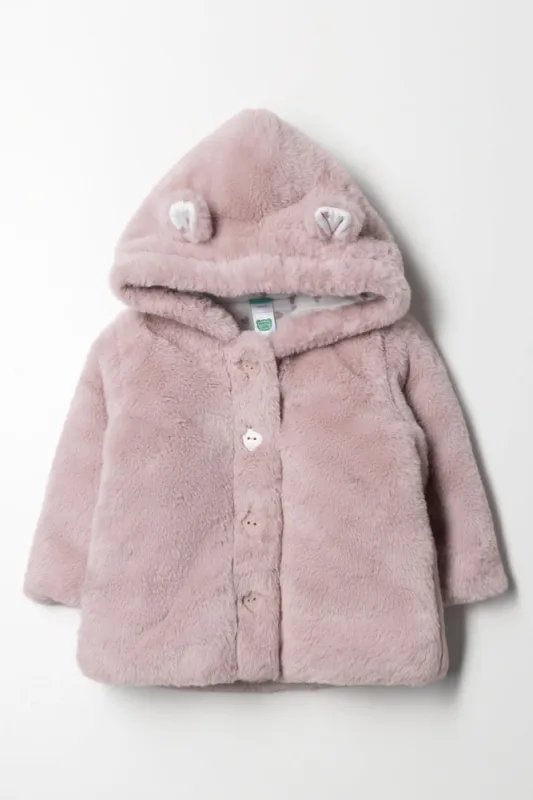 Fur Jacket Pink sold by Ackermas