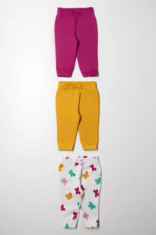 3 Pack Trackpants Purple, White And Yellow sold by Ackermas