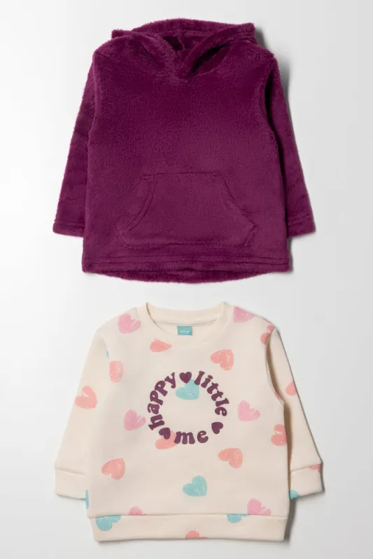 2 Pack Tracktops Purple & Peach sold by Ackermas