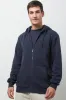 Zip Through Hooded Tracktop Navy sold by Ackermas