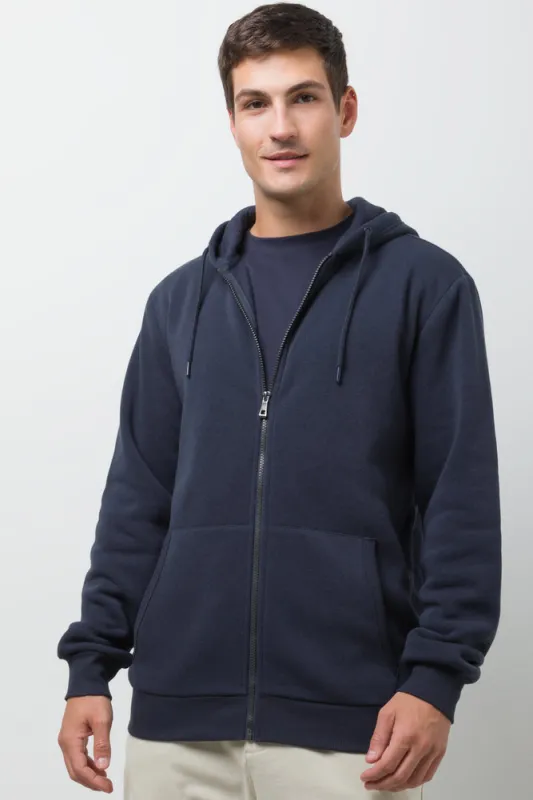 Zip Through Hooded Tracktop Navy sold by Ackermas