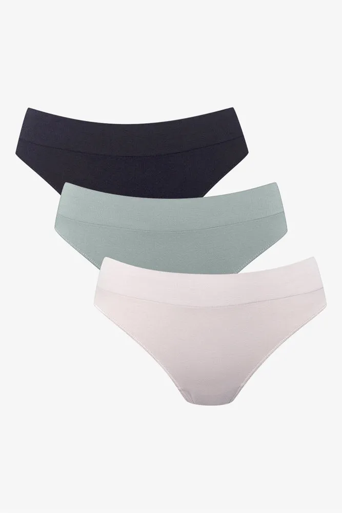 3 Pack Seamfree Thongs Black, Green And Pink sold by Ackermas product image thumbnail 2