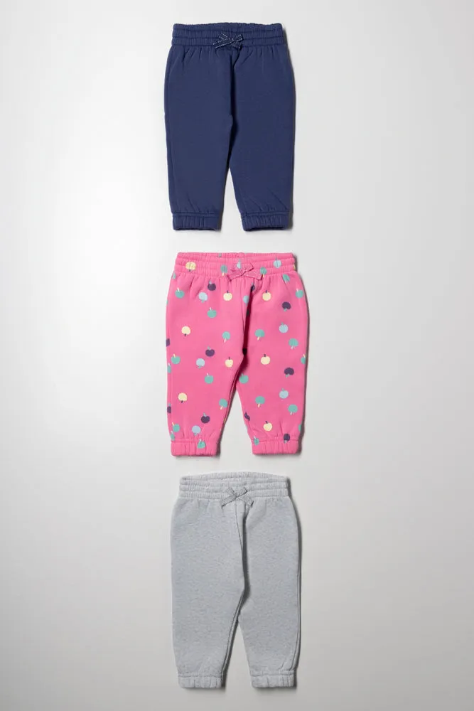 3 Pack Trackpants Navy, Pink And Grey sold by Ackermas
