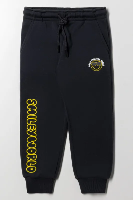 Smiley Trackpants Dark Grey sold by Ackermas