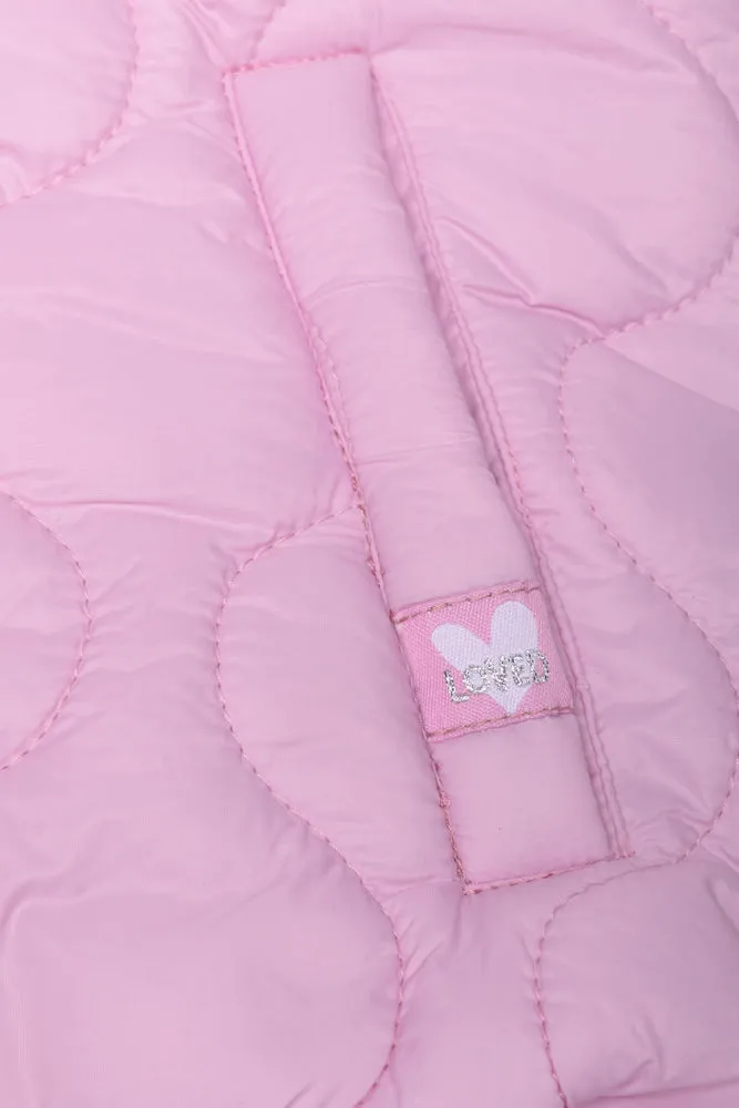 Zip Through Hooded Puffer Jacket Pink sold by Ackermas product image thumbnail 3