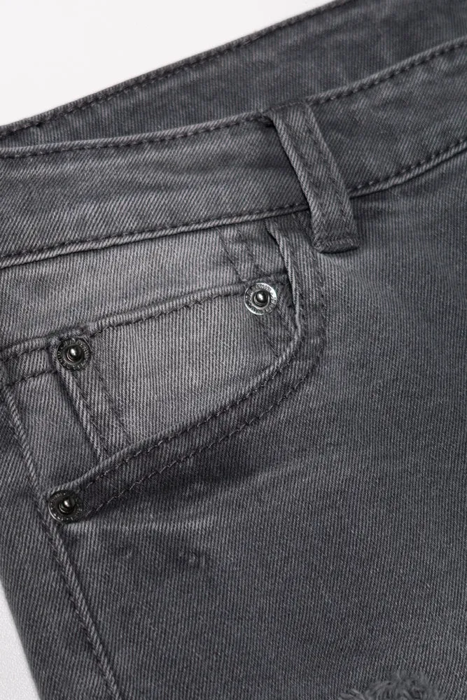 Ripped Denim Jeans Dark Grey sold by Ackermas product image thumbnail 2